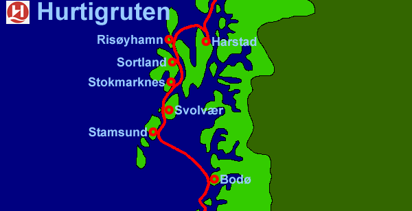 Harstad to Bodø (13Kb)