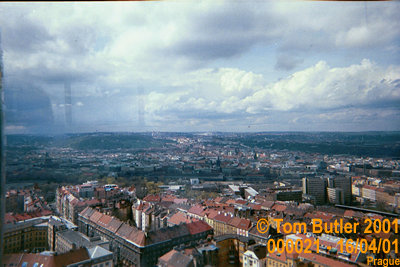 Photo ID: 000021, View from the Zizkov TV tower, Prague, Czechia