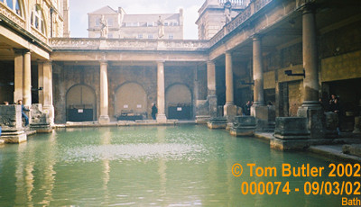 Photo ID: 000074, The main pool at the Roman baths, Bath, England