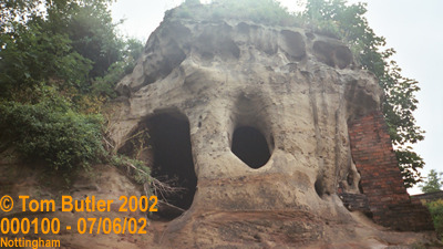 Photo ID: 000100, Caves under Nottingham Castle, Nottingham, England