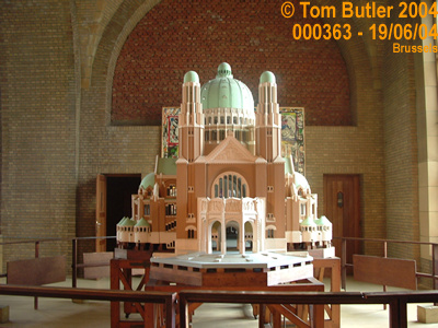 Photo ID: 000363, Model of the Basilique du Sacr Coeur inside itself, Brussels, Belgium