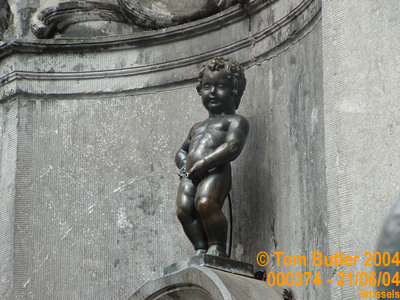 Photo ID: 000374, Le Manneken-Pis in the nude!!, Brussels, Belgium