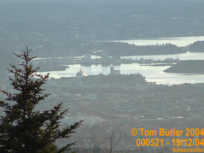 Photo ID: 000521, Oslo city centre and Oslo Fjord seen from the TV Tower, Voksenkollen, Norway