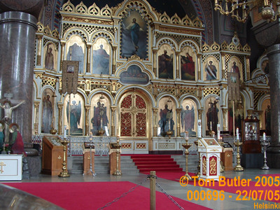 Photo ID: 000696, Inside the Russian Orthodox Uspenski Cathedral, Helsinki, Finland