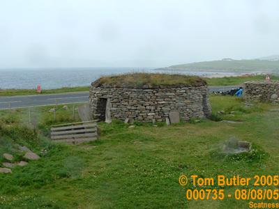 Photo ID: 000735, A reconstructed Wheel house at Old Scatness, Scatness, Shetland Islands