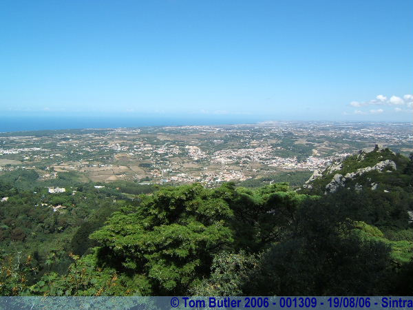 Photo ID: 001309, The view from the Palcio da Pena, Sintra, Portugal