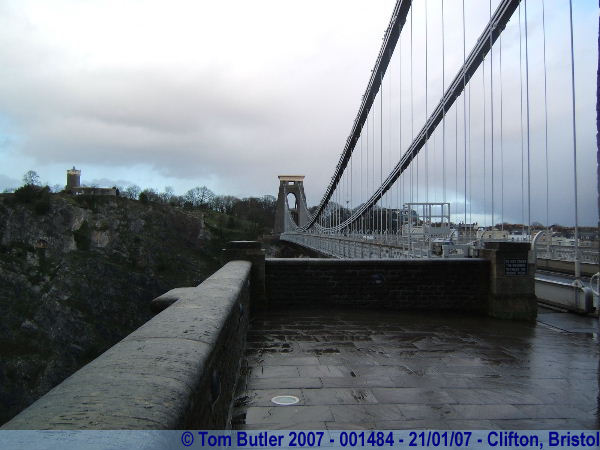 Photo ID: 001484, Standing on the Clifton Suspension Bridge, Clifton, Bristol, England