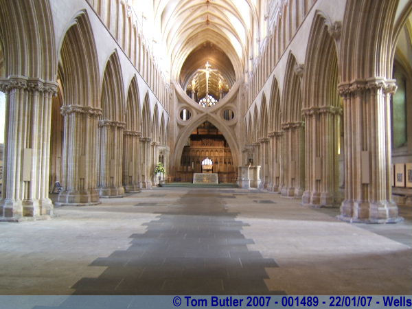 Photo ID: 001489, Inside Wells Cathedral, Wells, England