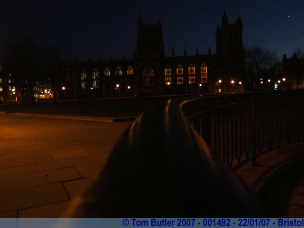 Photo ID: 001492, Bristol Cathedral at night, Bristol, England
