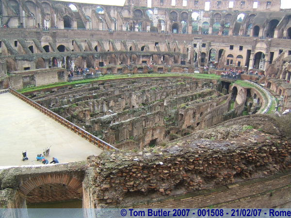 Photo ID: 001508, Looking down into the Arena from the first floor, Rome, Italy