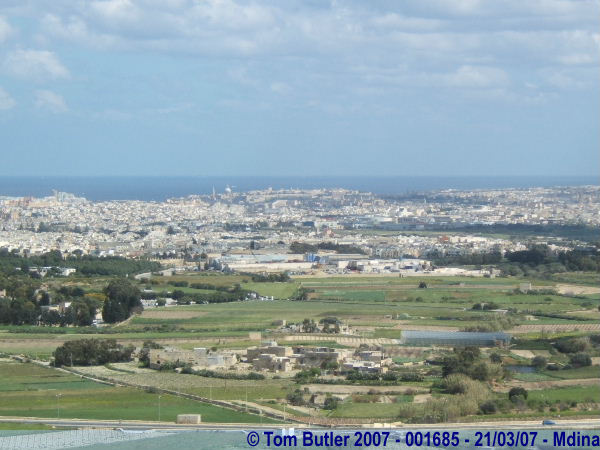 Photo ID: 001685, Valletta and the three cities seen from the walls of Mdina, Mdina, Malta