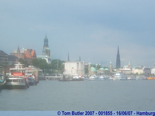 Photo ID: 001855, Looking from the Elbe to the city centre, Hamburg, Germany