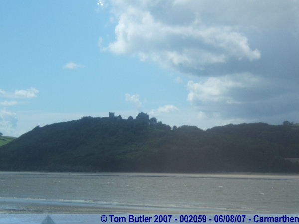 Photo ID: 002059, Weobley castle seen from the opposite side of the channel, Carmarthen, Wales