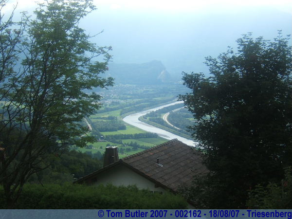 Photo ID: 002162, The Rhine, Border between Liechtenstein and Switzerland, Triesenberg, Liechtenstein