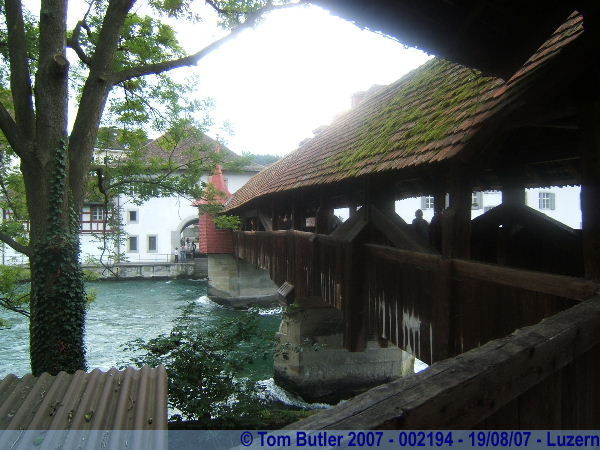 Photo ID: 002194, Another covered wooden bridge, Luzern, Switzerland