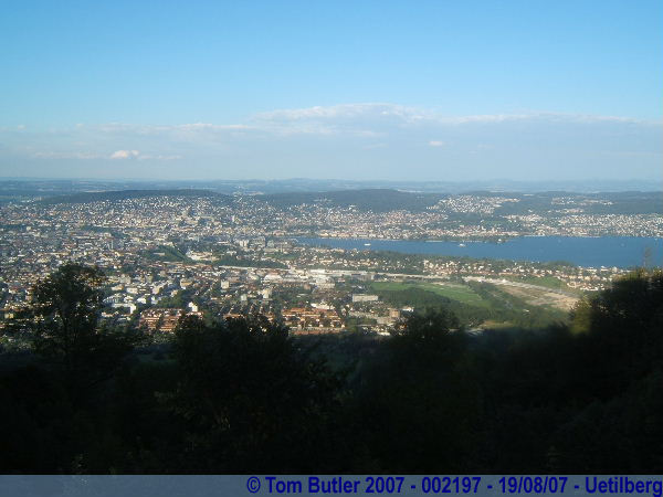 Photo ID: 002197, Zurich, and the Zurichsee from the viewing tower at Uetilberg, Uetilberg, Switzerland