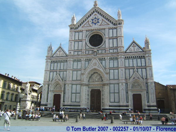 Photo ID: 002257, The front of Santa Croce, Florence, Italy