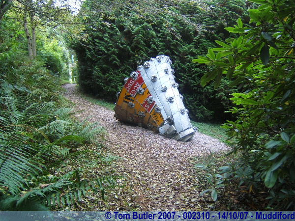 Photo ID: 002310, A space capsule made from road signs, Muddiford, Devon