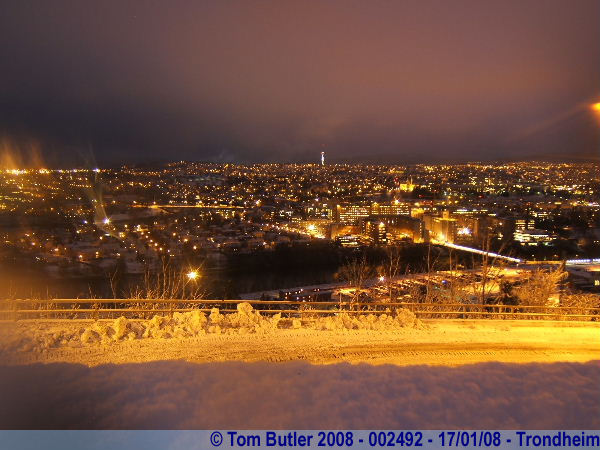 Photo ID: 002492, Looking over the city centre before dawn, Trondheim, Norway