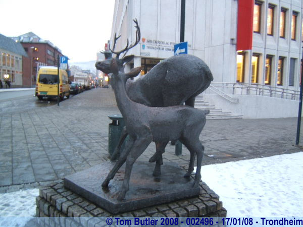Photo ID: 002496, Statues in the centre of Trondheim, Trondheim, Norway