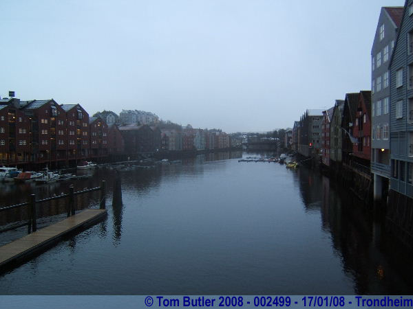 Photo ID: 002499, Looking up the river, Trondheim, Norway