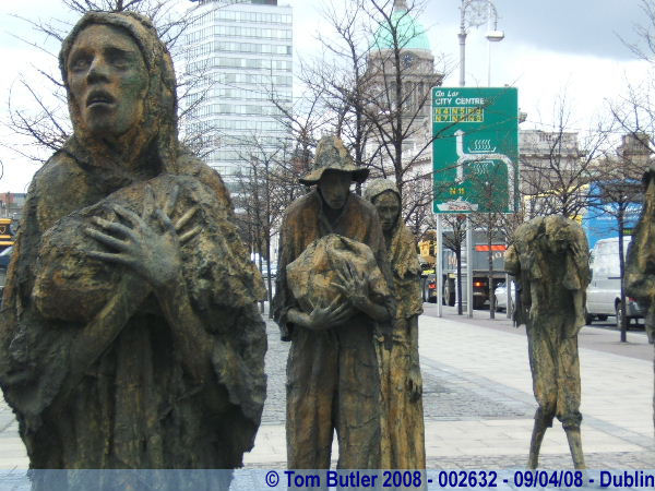 Photo ID: 002632, Some of the statues in the famine memorial, Dublin, Ireland