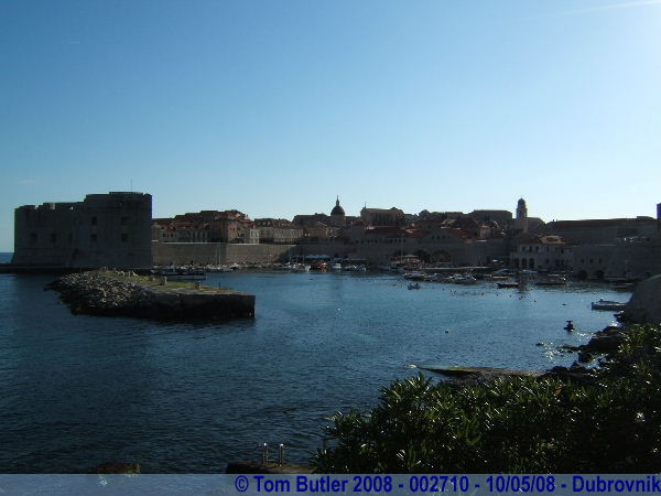 Photo ID: 002710, The old harbour and St John Fort, Dubrovnik, Croatia