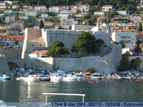 Photo ID: 002712, The old harbour and Revelin Fort, Dubrovnik, Croatia