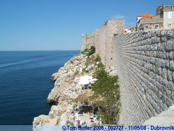 Photo ID: 002727, Looking along the Seaward walls, Dubrovnik, Croatia
