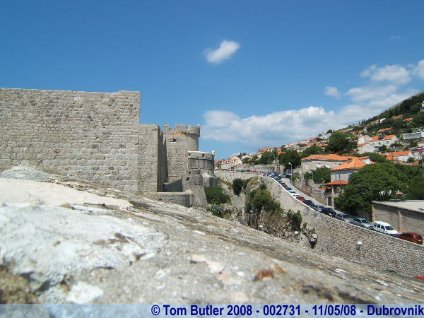 Photo ID: 002731, The Northern edge of the city walls, Dubrovnik, Croatia