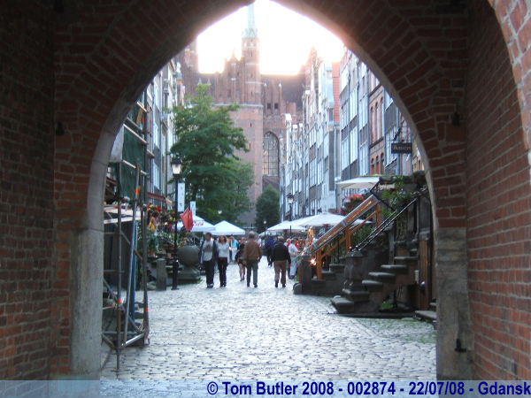 Photo ID: 002874, Looking through St Mary's gate to the church of the same name, Gdansk, Poland