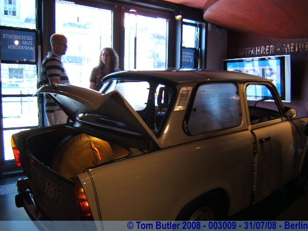 Photo ID: 003009, A Trabant inside the DDR museum, Berlin, Germany