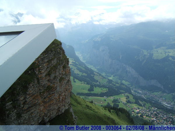 Photo ID: 003064, Looking along the Lauterbrunnen Valley, Mnnlichen, Switzerland
