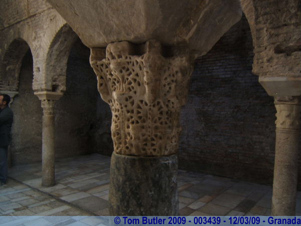 Photo ID: 003439, Carved pillars, Granada, Spain