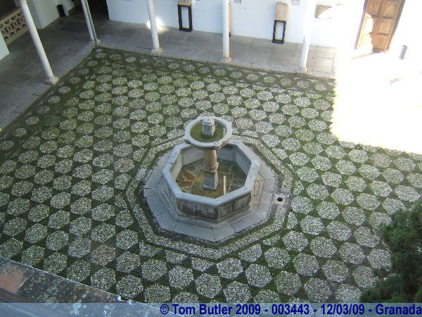 Photo ID: 003443, The fountain and courtyard of the Archaeological museum, Granada, Spain