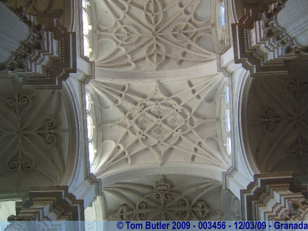 Photo ID: 003456, The ceiling of the Cathedral, Granada, Spain
