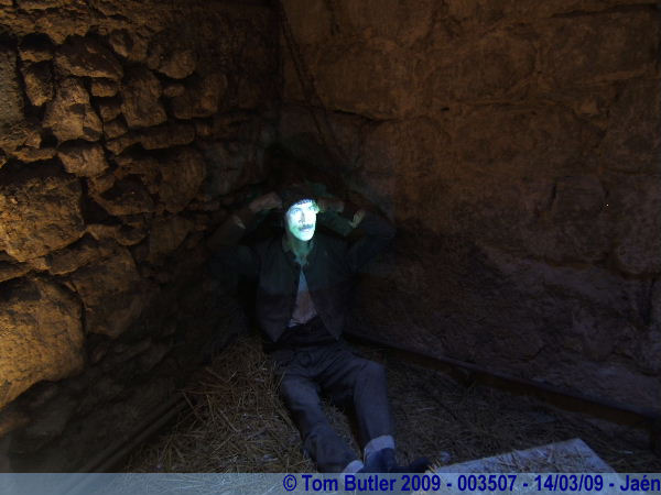 Photo ID: 003507, A prisoner inside the dungeons of the castle, Jan, Spain
