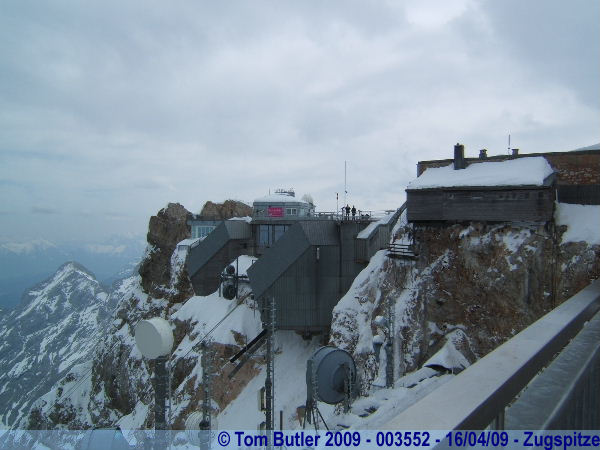 Photo ID: 003552, The German Summit station of the Zugspitze, from the Austrian summit station, Zugspitze, Austria