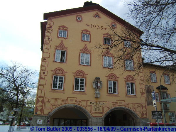 Photo ID: 003556, The town hall in Garmisch, Garmisch-Partenkirchen, Germany