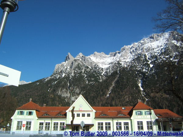 Photo ID: 003566, The station and Alps, Mittenwald, Germany