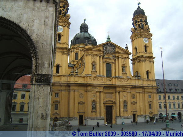 Photo ID: 003580, The Theatinerkirche seen from the Residence, Munich, Germany