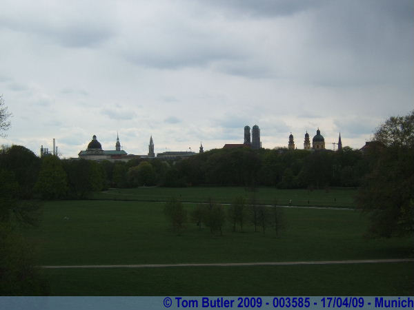 Photo ID: 003585, The skyline of Munich seen from the Monopteros, Munich, Germany