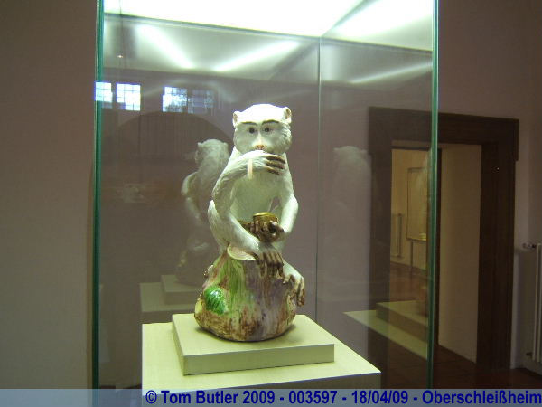 Photo ID: 003597, A porcelain monkey inside Schlo Lustheim, Oberschleiheim, Germany