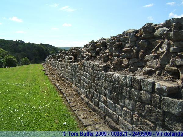 Photo ID: 003621, The outside wall of the fort, Vindolanda, England