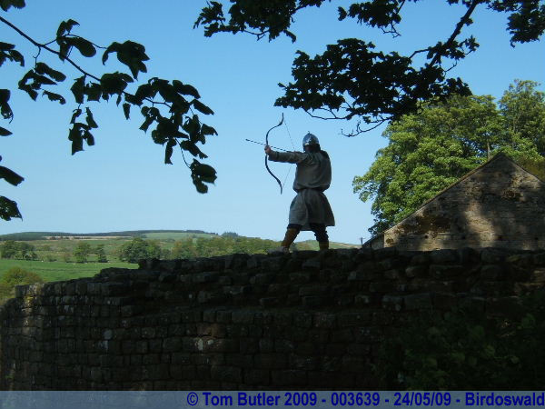 Photo ID: 003639, A Briton tries to defend his home against the advancing Romans, Birdoswald, England