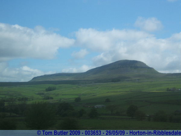 Photo ID: 003653, A single hill forces its way up from the dale, Horton-in-Ribblesdale, England
