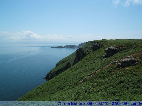 Photo ID: 003770, Looking back towards the harbour, Lundy, Devon
