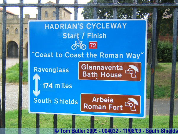 Photo ID: 004032, Who else knew that Hadrian invented the bike, and the cycle network?, South Shields, England