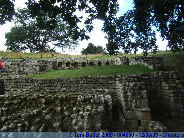 Photo ID: 004050, Inside the ruins of the Roman Army Bathhouse at Chesters, Chesters, England