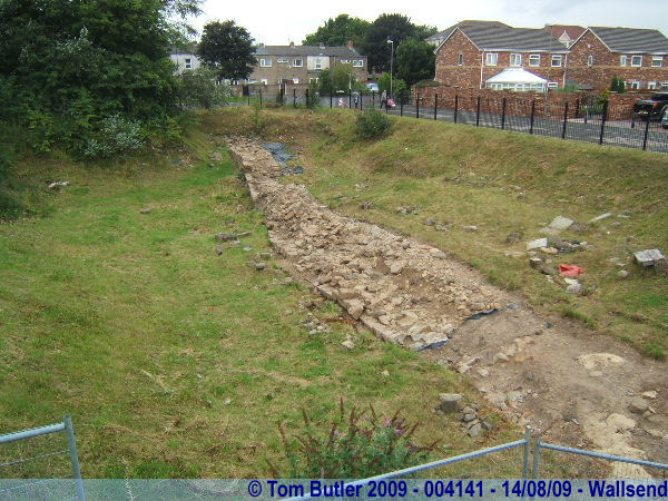 Photo ID: 004141, Recently discovered sections of the wall, Wallsend, England